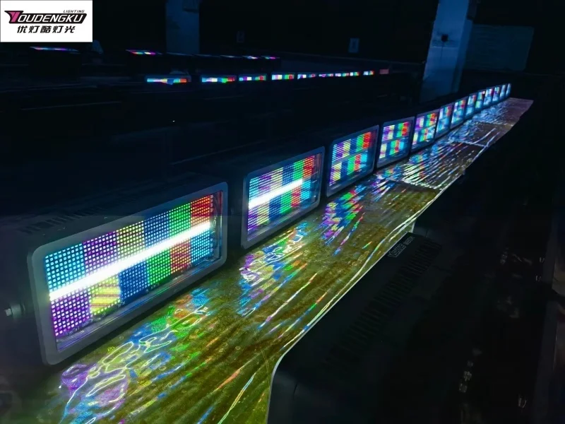 2 قطعة 400 واط في الهواء الطلق ستروب تتحرك ضوء إضاءة مقاومة للماء ستروب ضوء لأحداث الزفاف في الهواء الطلق