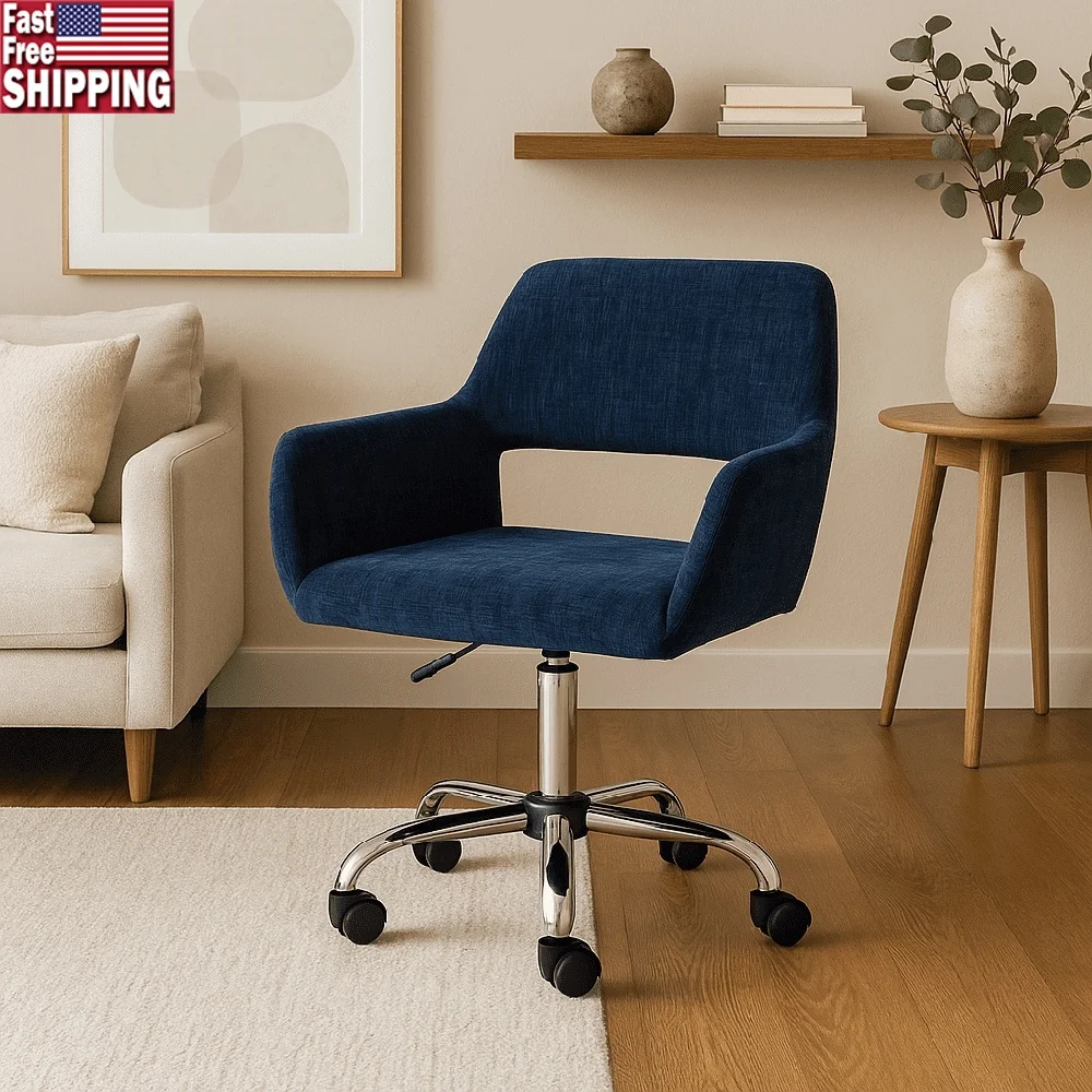 

Регулируемый поворотный стул с акцентом из искусственной кожи, удобные сиденья для гостей, гостиная, уютный фильм, ночной уголок для чтения, компактный дизайн