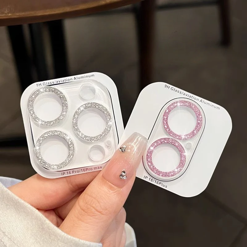 

For Iphone 16 15 14 13 12 11 Pro Max Plus Mini 3D Camera Protectors for Iphone16 16pro Back Sticker Lens Protective Film Cover