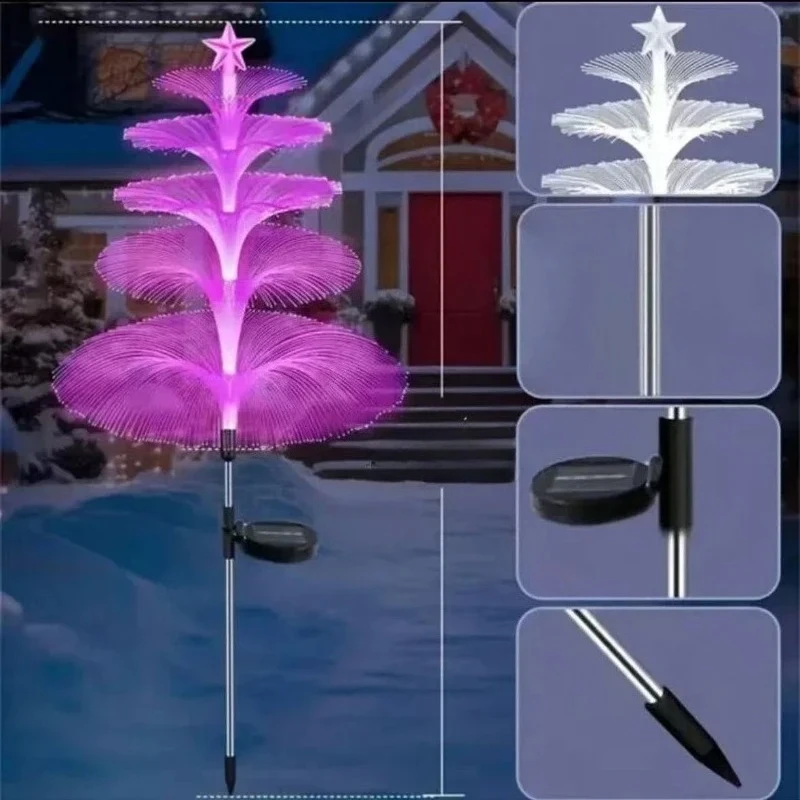 LED Solar Jellyfish Garden Lights Outdoor Waterproof Yard Balcony Pathway Lawn Wedding Party Decoration Solar Power Flowers Lamp
