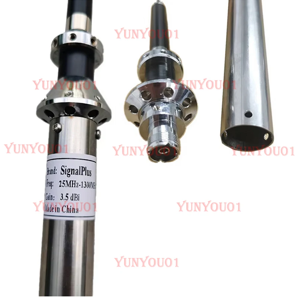 Ultra-Wideband Discone Antenna,25MHz-1300MHz, Multi-Frequency Compatible, PL259 Connector