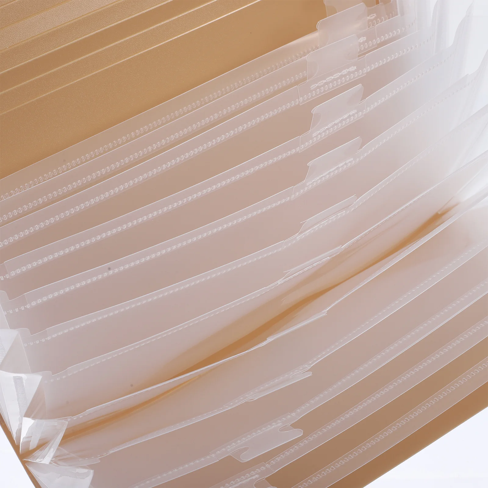 13 Pockets Expanding File Folder Waterproof PP Material Document Organizer Khaki Office Study Use Expanding File