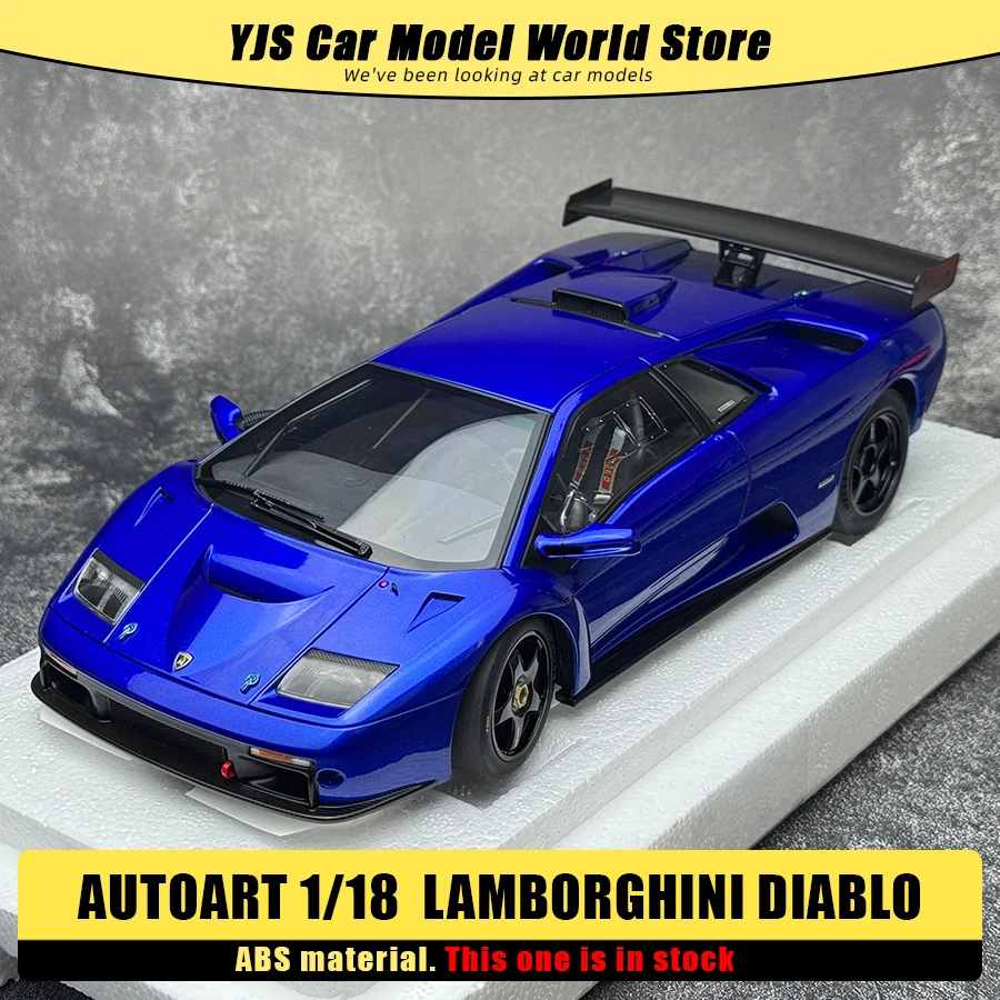 

AUTOART New model 1/18 scale LAMBORGHINI DIABLO GTR Orange blue Sports car model Static display Collection Holiday gift