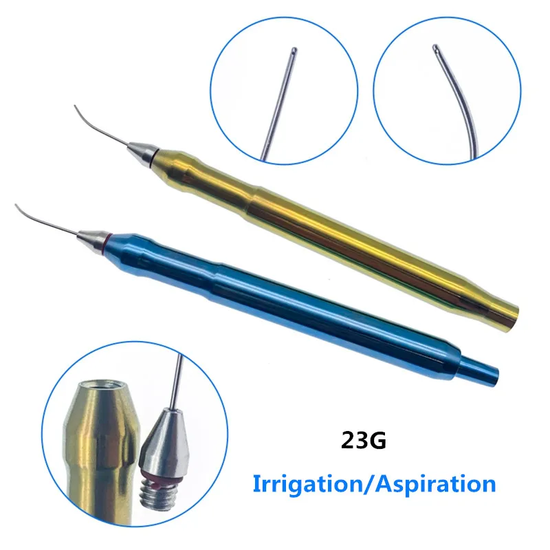 Irrigación oftálmica/aspiración, pieza de mano, 23G, instrumentos oftálmicos, extraíbles