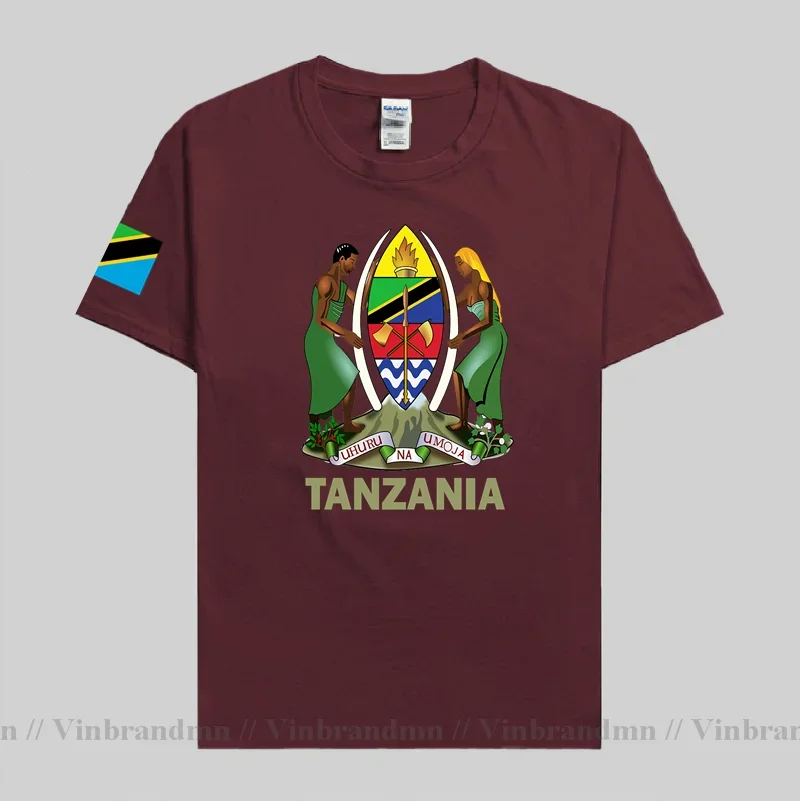 Tanzania Tanzanian Men T shirt Newest Fashion Jerseys Nation Team 100% Cotton T-shirt Clothing Country Flag Sporting TZA Swahili