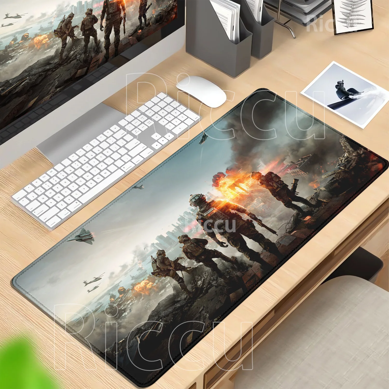 Game Battlefield 6 Mousepad Keyboard Large offices Accessories Mouse Pad Lock Edge HD printing Gaming E-sports overlock Desk Mat