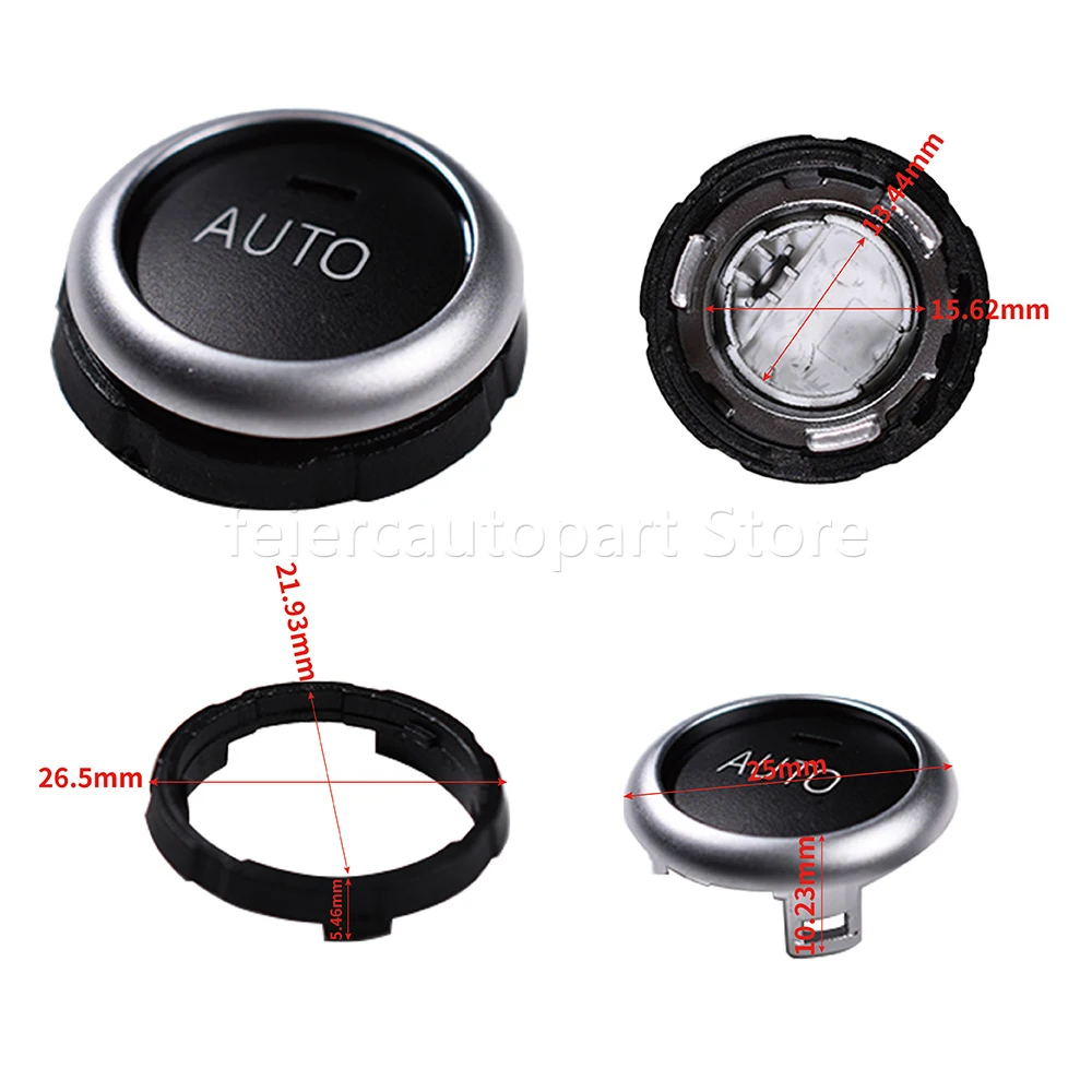 61319393931 For BMW F10 F07 F02 Air Conditioner A/C Rotation Climate Control Knob Button With AUTO Words For BMW 5 6 7 Series