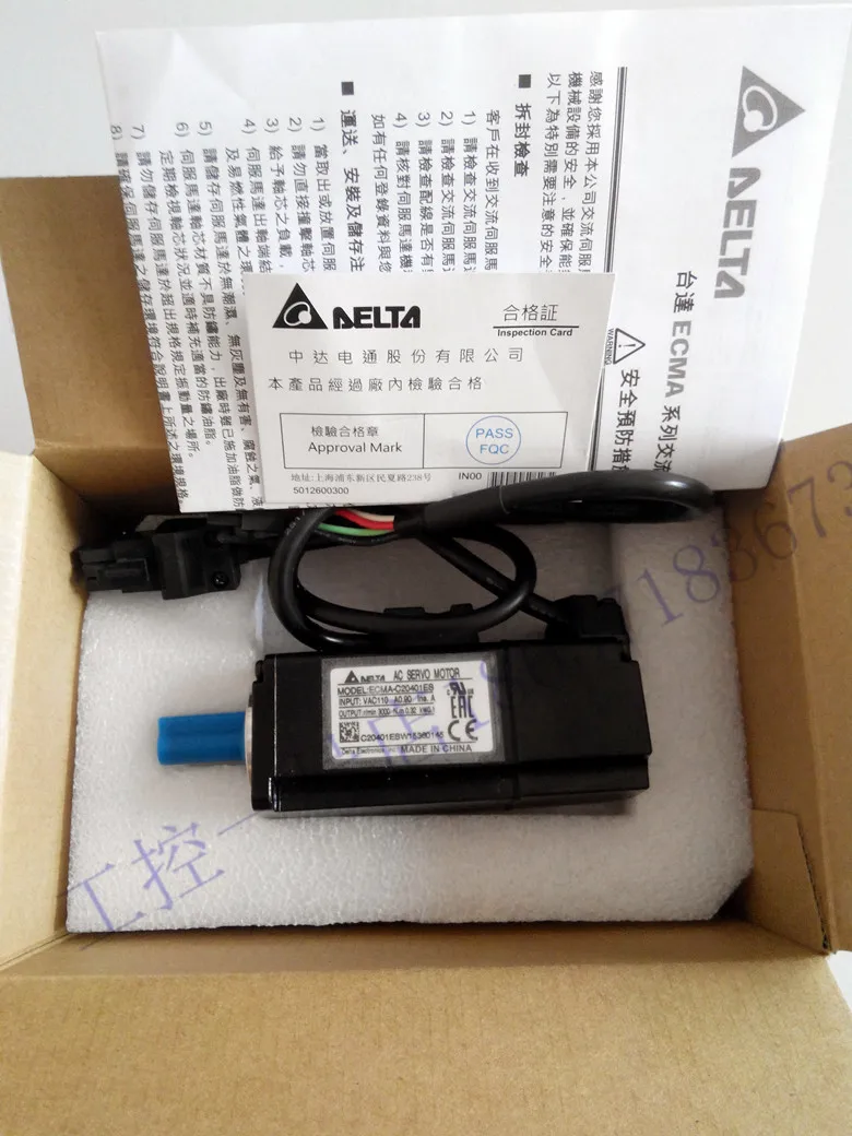 

New Original Delta Servo Motor 100W ECMA-C20401GS/ECMA-C20401ES Quality Assurance 1 Year