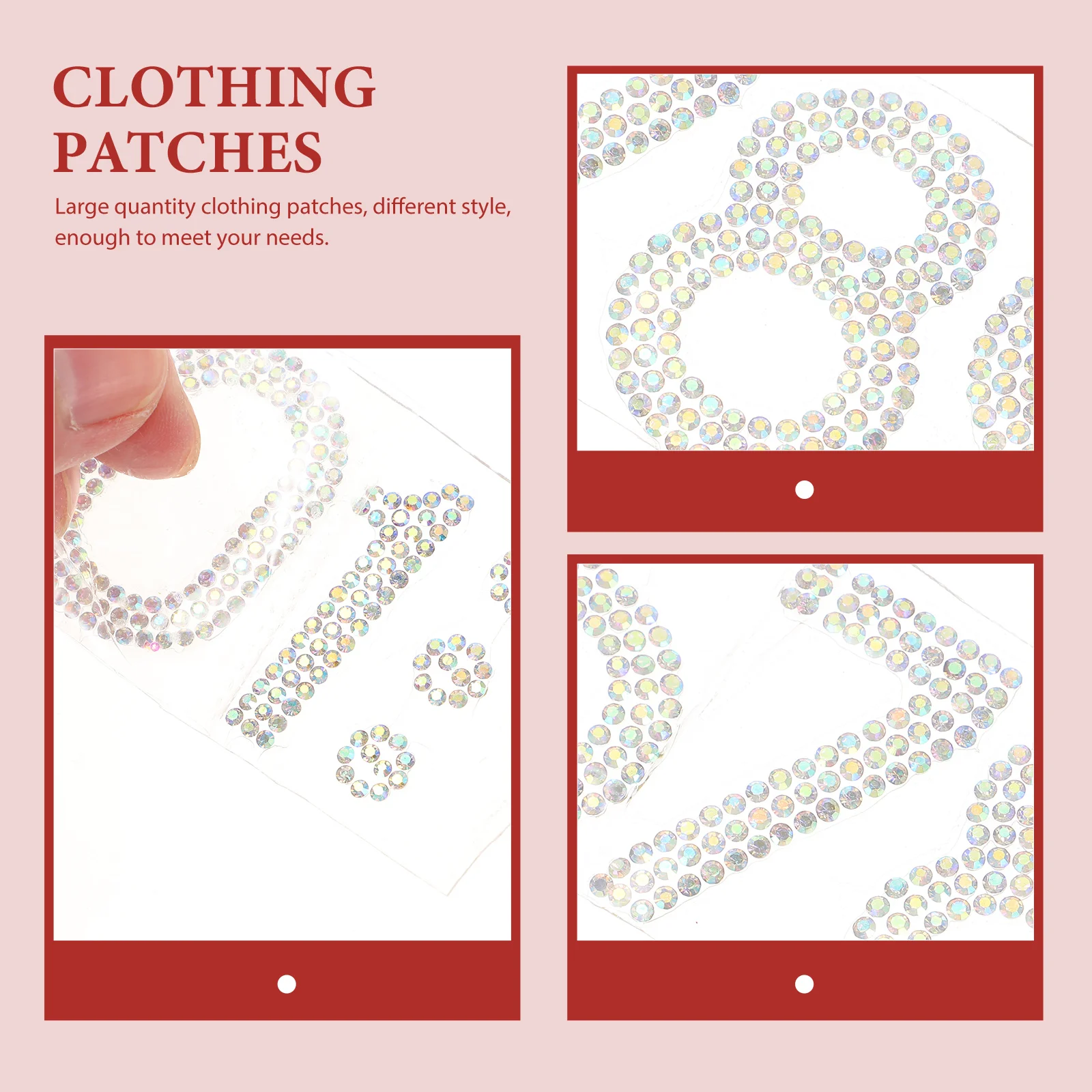

40pcs Rhinestone Number Patches Iron On Clothing Applique Diy Sewing Garment Decorative Embroidery Patch For T-Shirts Dresses