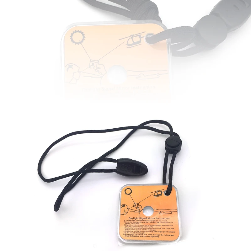 Outdoor Survival Multifunktionaler Signalspiegel Reflektierendes Feldwerkzeug für Überlebende