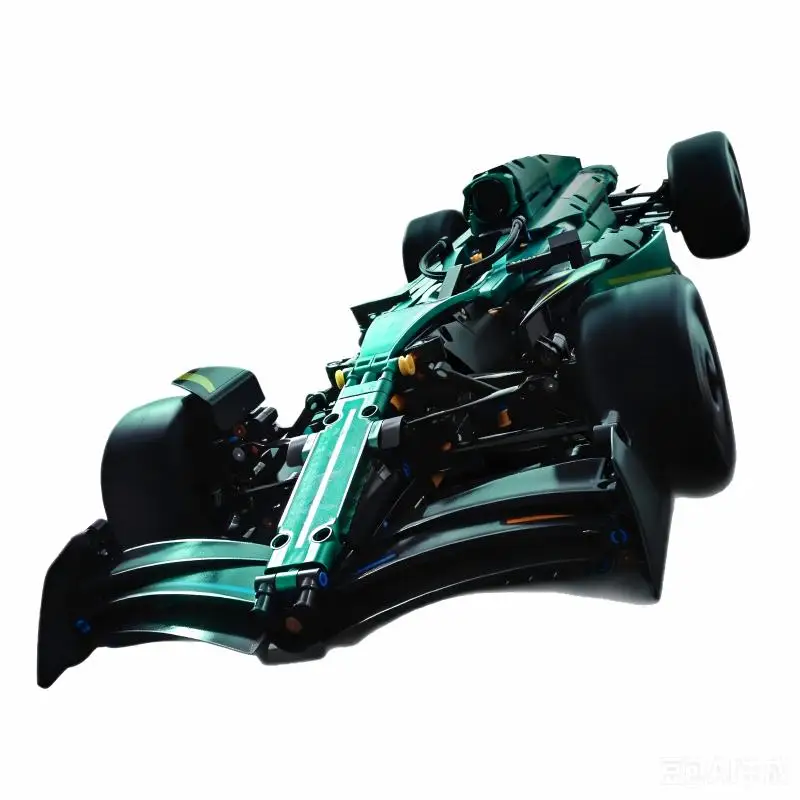 Cool Green Sports Car Building Blocks, DIYAssembly Model Ornament Toy, Holiday Giftfor Family & Friends.