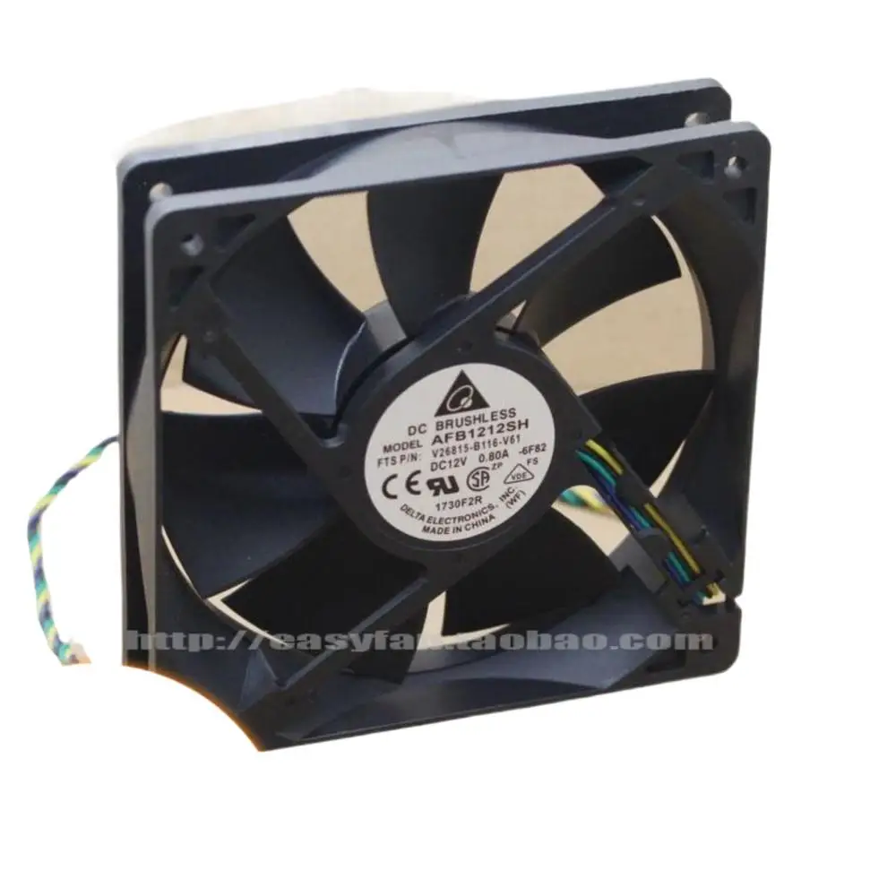 

for Delta AFB1212SH AFB1212SHH 120mm 12025 12V 0.8A 4-Wire PWM Cooling Fan - Dual Ball PC and Industrial Applications