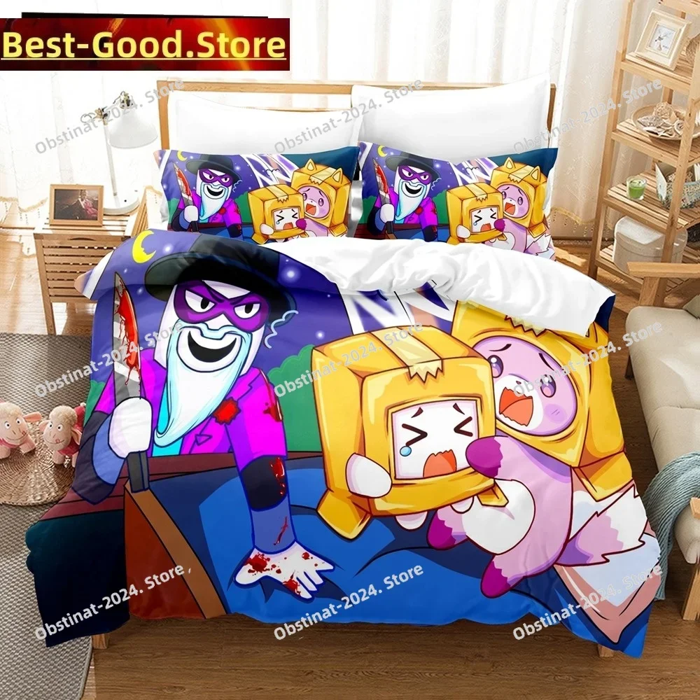 

3D Cartoons Lankybox Bedding Sets Duvet Cover Set With Pillowcase Twin Full Queen King Bedclothes Bed Linen For Home Textiles