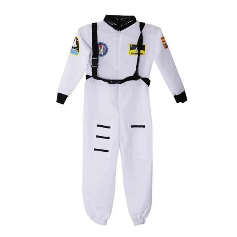 Kinder Jungen Mädchen Astronaut Weltraum flug Overall Uniform Pilot Kinder Bodysuit Halloween Karneval Party Bühne Cosplay Kostüm