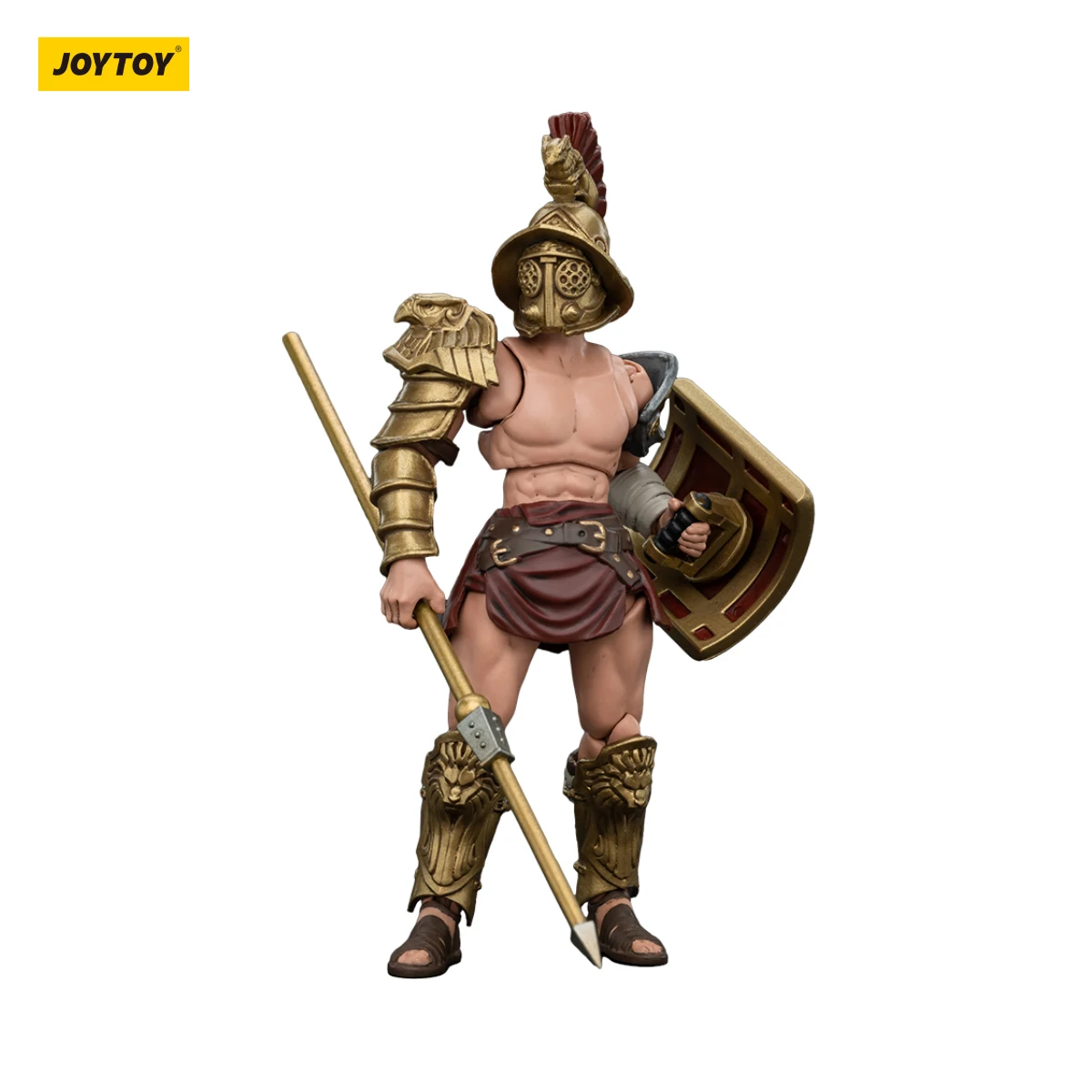 JOYTOY 1/18 แอ็คชั่นฟิกเกอร์อะนิเมะ 10.8 ซม.โรมันกลาดิเอเตอร์ฮาสตา ธรีเอ็กซ์ ดิมาชอรัส เรติอาเรียส เซคิวเตอร์กลาดิเอเตอร์