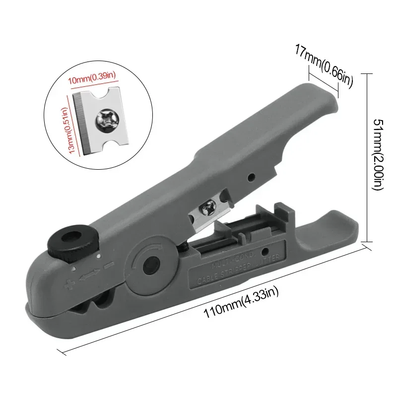 3 In 1 Multi-functional Manual Stripping Knife Plier Coaxial Cable Wire Pliers Cutter Striper Stripping Plier