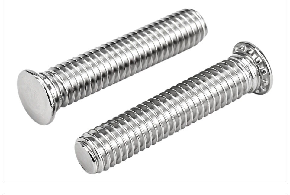 304 Edelstahl FHS Selbstklemmender Gewindestift M3 M4 M5 M6 M8 mit Flachkopf, Presspassung PEM Blechbefestiger – Detail 7