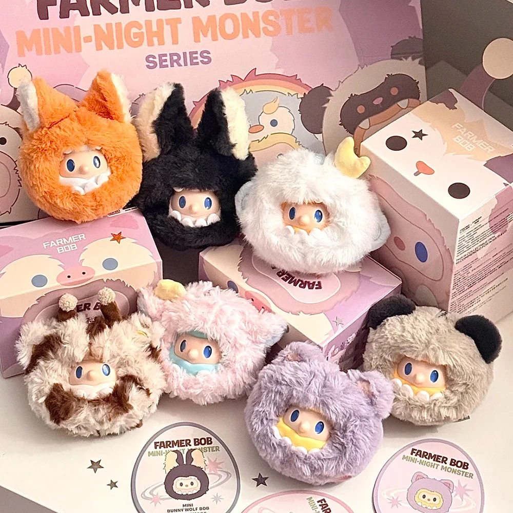 

Горячее сейчас выглядит для единорогов Фермер Боб Мини-ночь Монстр серии плюшевых шариков серии виниловая глухая коробка декоративная подарочная коллекция