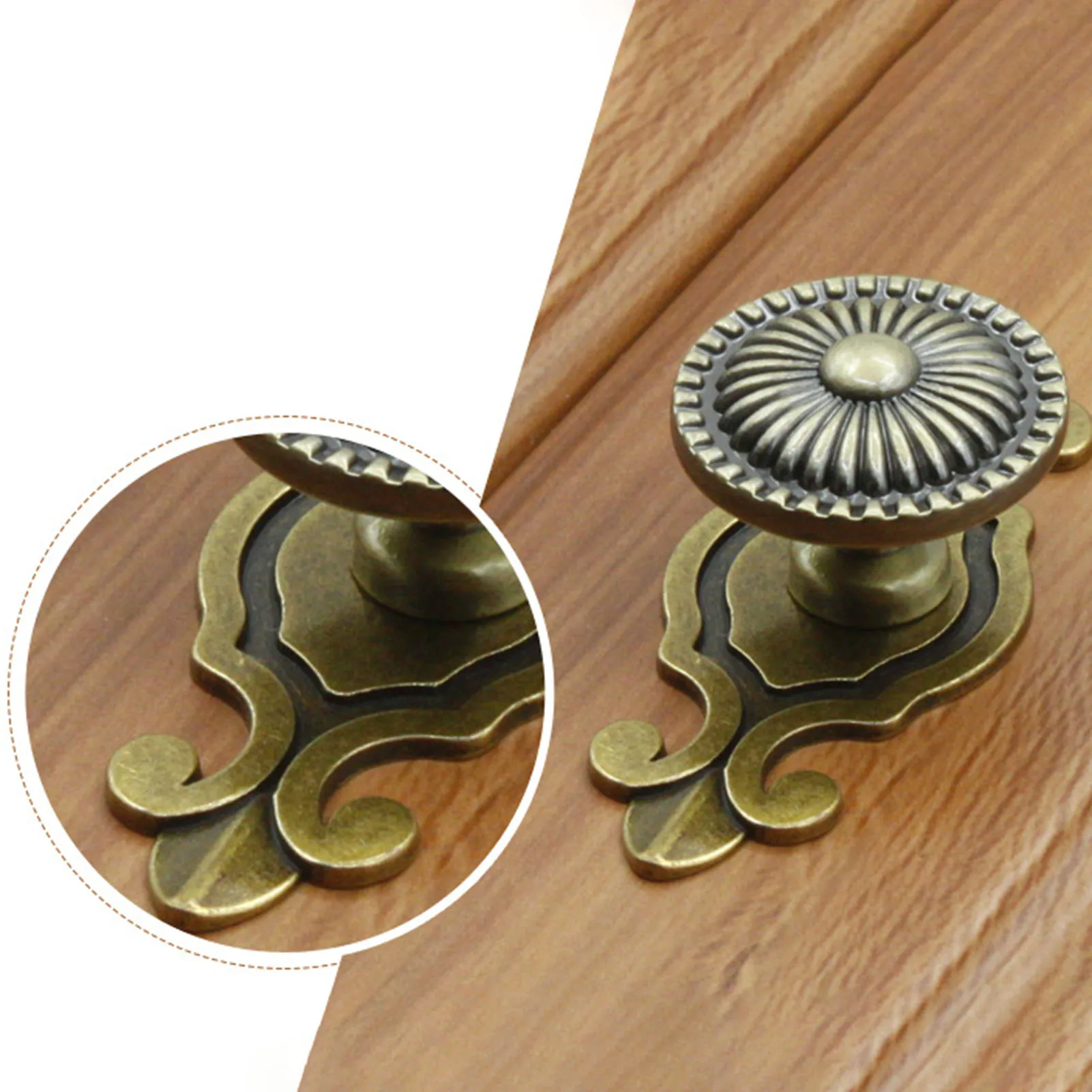 キャビネット家具ハンドルレトロキノコドレッサーノブ素朴なパターンデザインラウンドドアノブキャビネット食器棚キッチン用