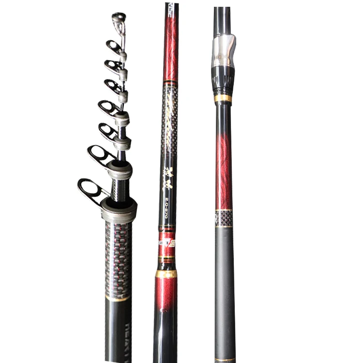 

Sea carp flying fish fishing rod smooth carbon fiber telescopic spinning rod