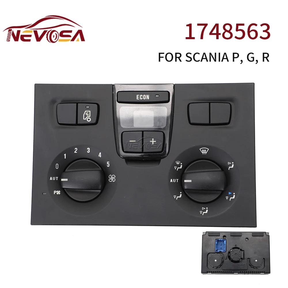 

NEVOSA 1748563 For Scania P G R 40Pins Switch Panel Climate Heater Control Combined Switches Air-Conditioning Autodown