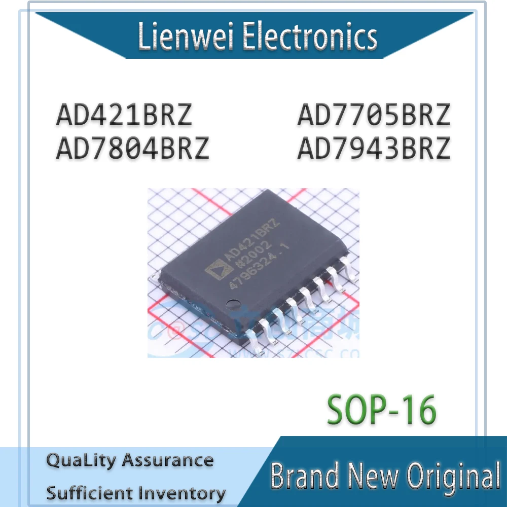 

100% New Original AD421BRZ AD7705BRZ AD7804BRZ AD7943BRZ IC Chipset SOP-16