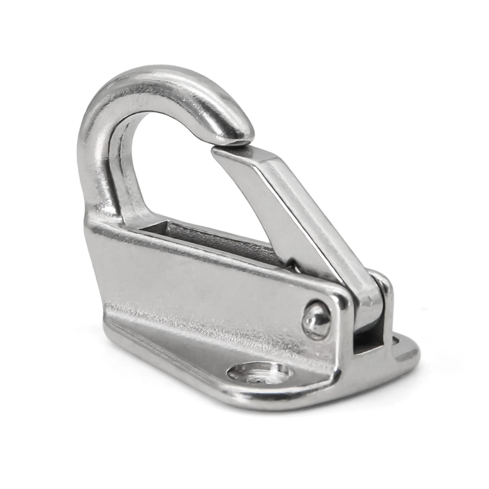 10/20pcs 316 Stainless Steel Fender Hook for Marine Boat Silver Spring Buckle Type Fender Hanger Fit Trailers Trucks RV Hardware