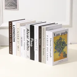 Open Luxury Fake Book Storage Box Home Decor Fashion Paris Decorative Books Interior Decoration Coffee Table Bedroom Ornaments
