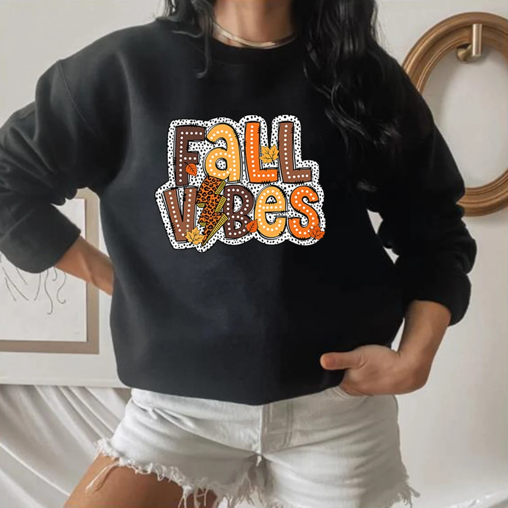 Retro Fall Sweatshirt Fall Vibes Sweater Fall Autumn Shirt Autumn Trendy Pullover Unisex Long Sleeves Sweatshirts