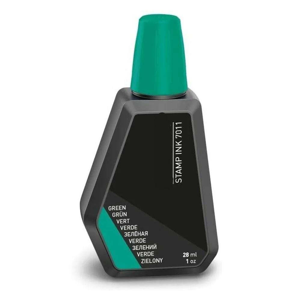 1 peça 40g Trodat 7011 tinta para carimbo 28 ml (cores) vermelho/azul/preto/verde/roxo para todas as almofadas de tinta