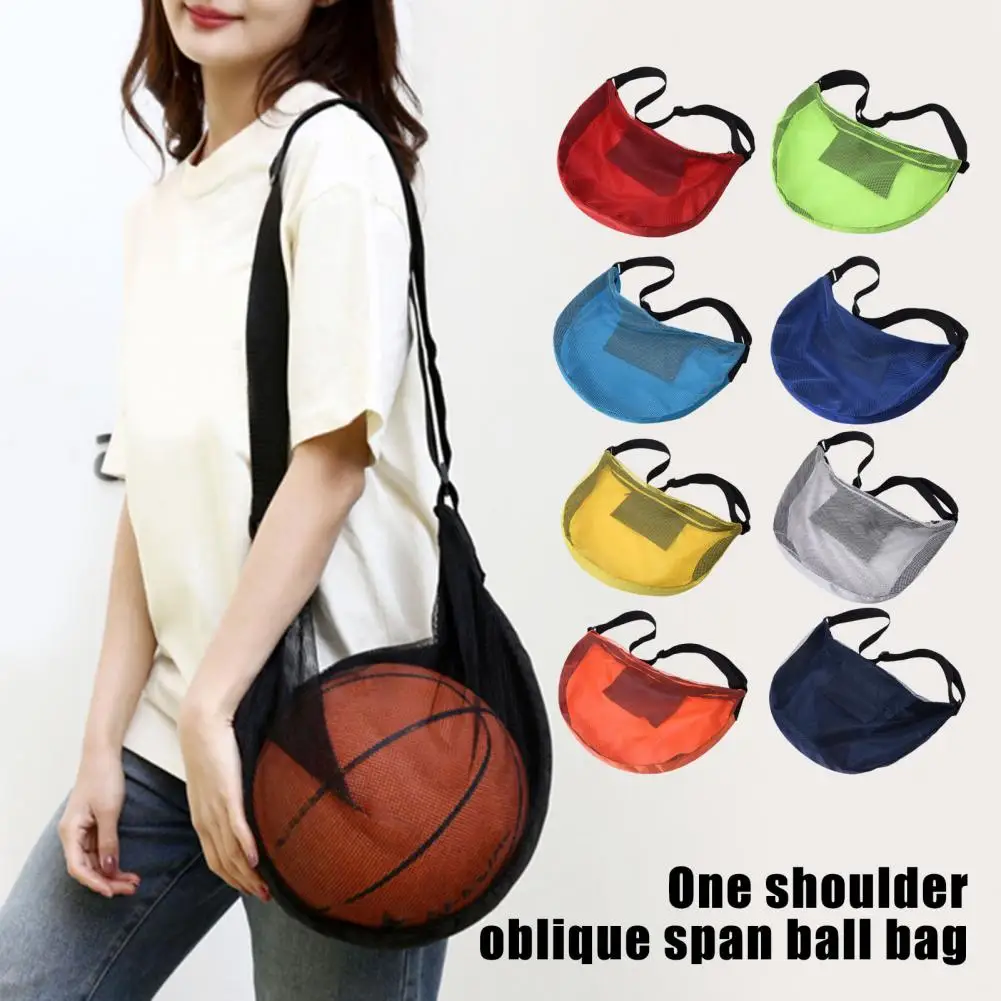 

Waterproof Ball Bag Adjustable Team Work Ball Bags for Basketball Football Volleyball Mesh Crossbody for Swimming for Holding