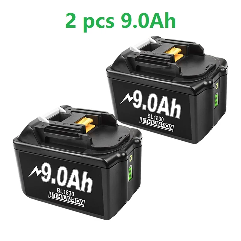 18V Akku 6Ah für Makita mit LED-Lithium-Ionen-Ersatz LXT BL1860B BL1860 BL1850 für wiederaufladbare Elektrowerkzeug-Akkus von Makita