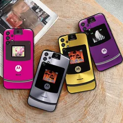 Motorola Razr Pink Phone Case For Samsung Galaxy A52 A54 A53 A55 A51 A50 A72 A71 A73 A90 A80 A42 A35 A34 A33 A32 A31 4G 5G Cover