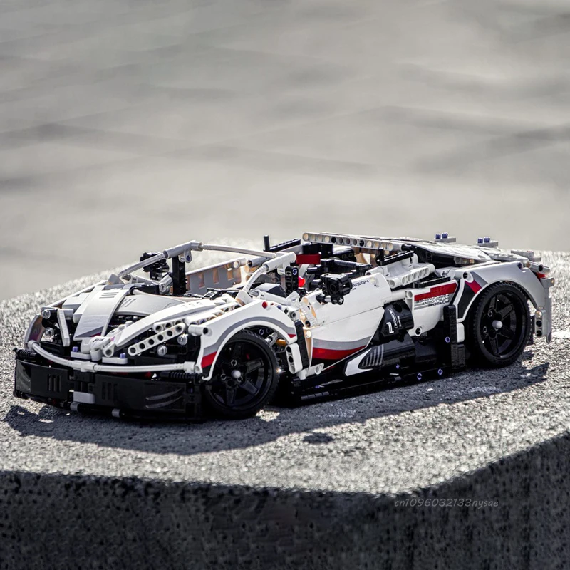 جديد MOC التقنية سوبر الرياضة سباق السيارات نموذج اللبنات GTE GT3 كتل المركبات الأطفال تجميعها اللعب هدايا عيد الميلاد #2