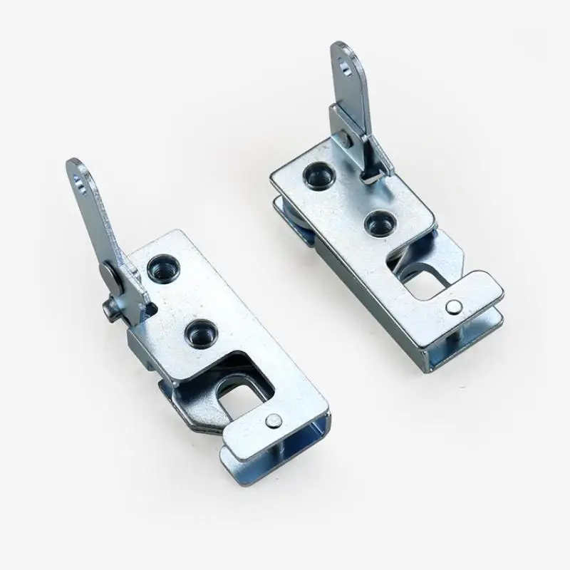 1pair Automotive Rotary Manual Bear Claw Latch Door Panel Metal Concealed Rotary Slam Lock Latch Industrial Cabinet Door Latche