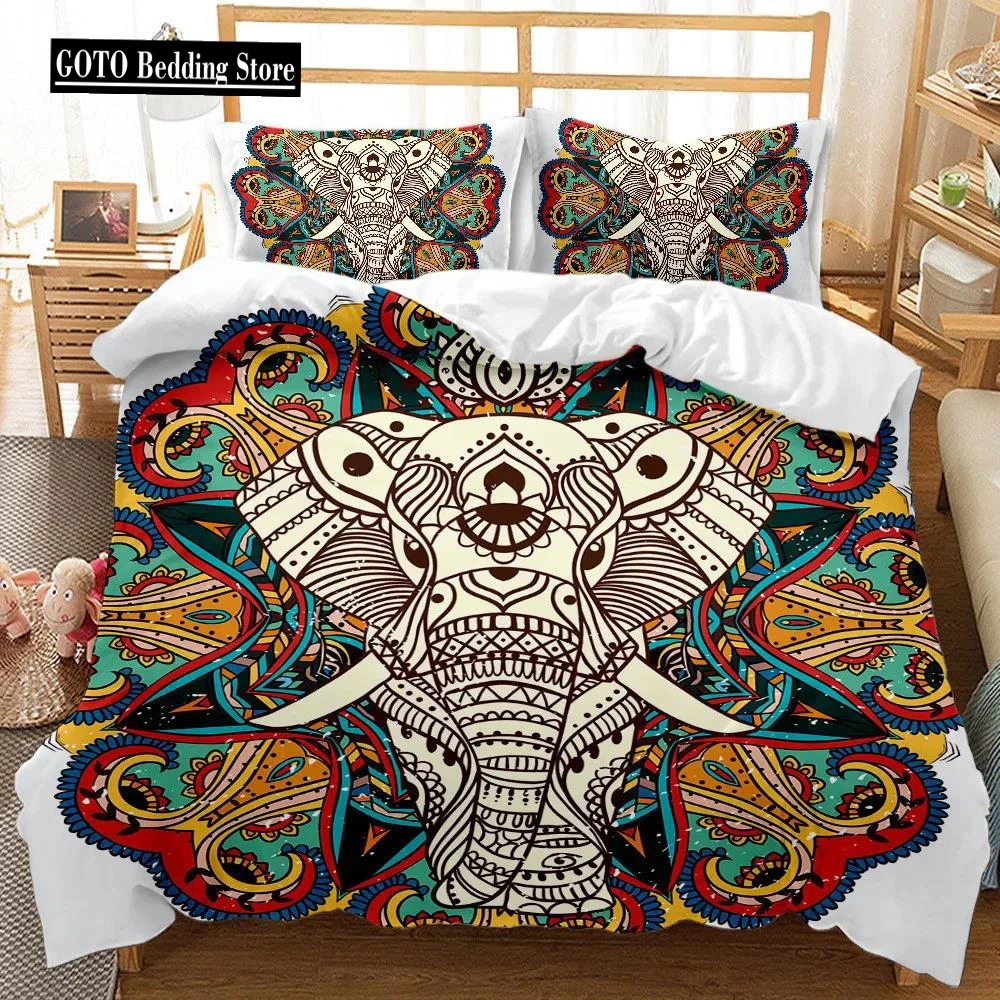 

Duvet Cover Set 3D Animal elephant Bedding Set Adults Winter twin Full Queen King Bedroom Set Home Textile housse de couette