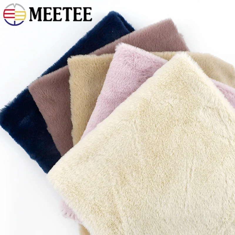 

50*50cm Faux Fur Fabric 8mm Pile Soft Plush Fabrics for Toys Sofa Home Decoration Cotton Dolls Clothes Sewing Crafts Materials