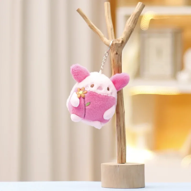 11 cm Nette Cartoon Plüsch Spielzeug Stich Pooh Ferkel Schwein Rucksack Anhänger Gefüllte Puppe Schlüsselbund Kleine Anhänger kinder Geburtstag geschenk