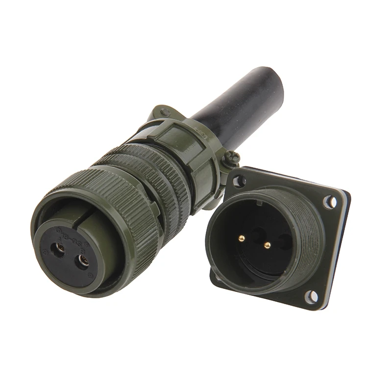 

MS5015 MS3108A MS3106A MS3102A 18-3S 18-3P 2 Core Pin 2Pin 2P 18-3 U.S. Military Standard Aviation Plug Connector Socket