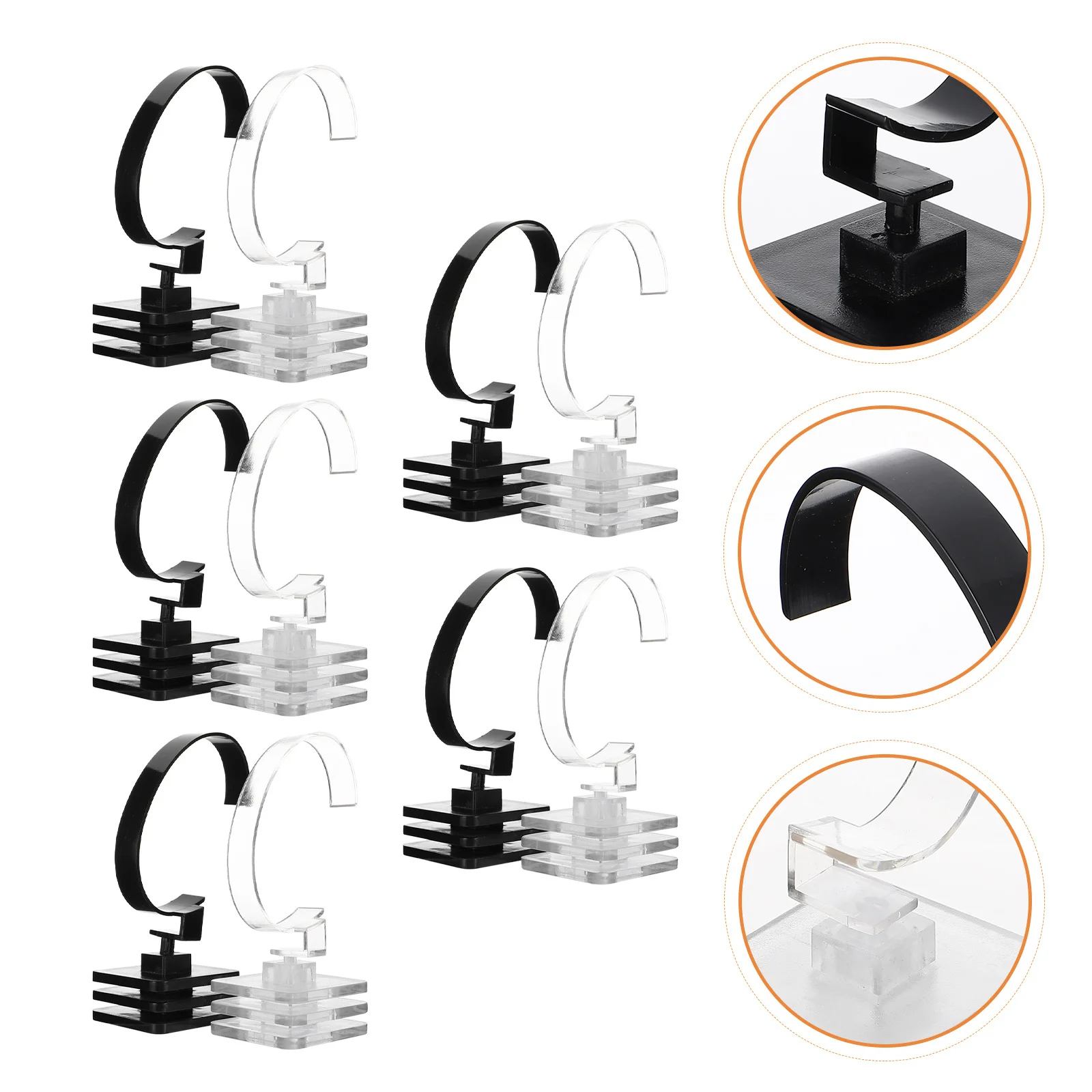 

10Pcs Premium Watch Display Stand Durable Storage Rack for Home Shop Tabletop Decor Watch Holder Bracelet Storage Rack