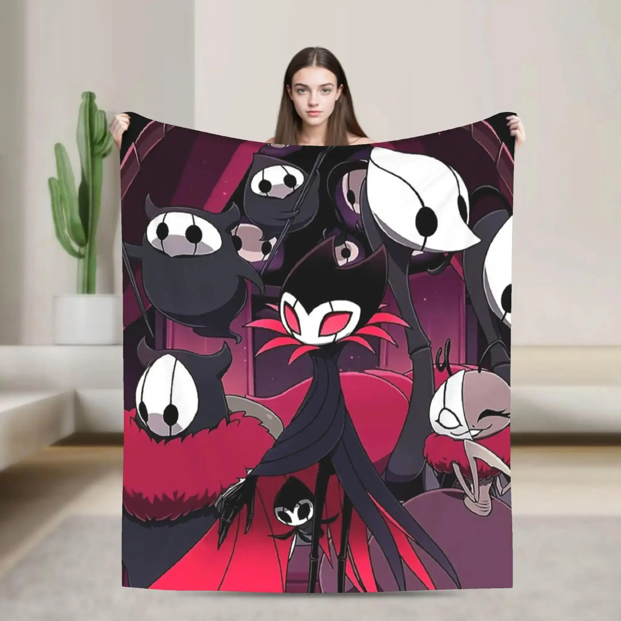 

Плед Hollow Knight The Night Blanket, мягкий, теплый, плюшевый, для детей, для дивана, кресла, кровати, фланелевое покрывало