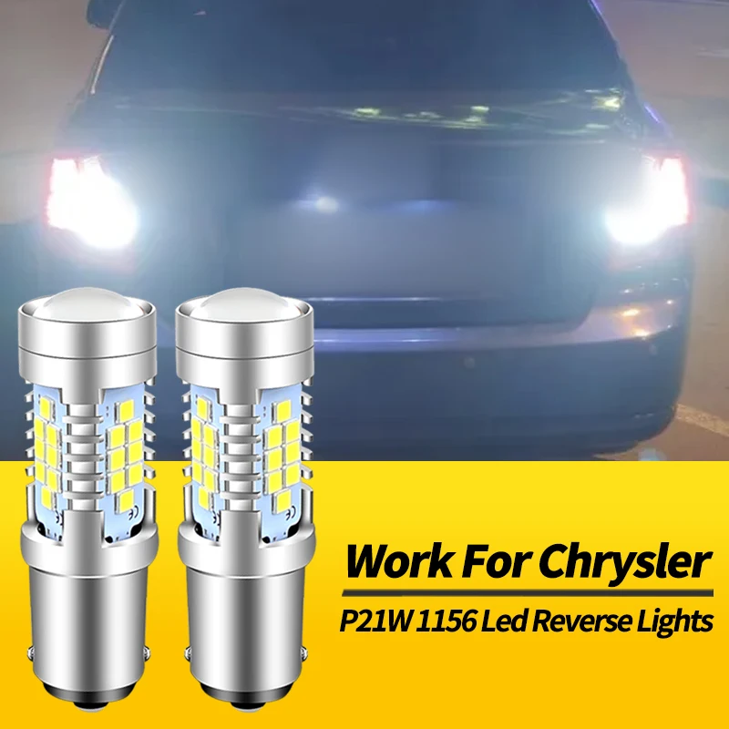 2PCS 30SMD 1156 BA15S P21W LED Reverse Lights Bulbs Canbus For Chrysler Crossfire 2003-2008 Voyager 2000-2008 Car Accessories