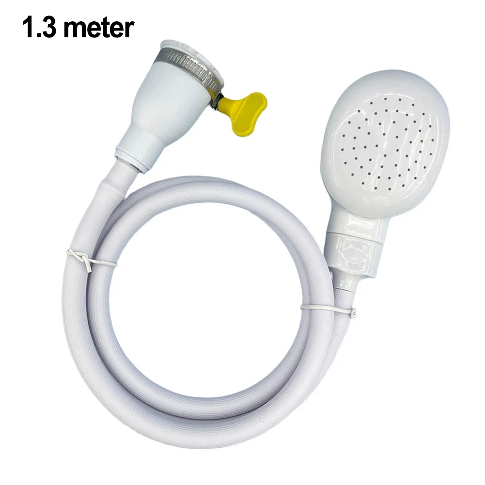 1 Set Badezimmer-Duschschlauch 2,2 m, verstellbarer Duschschlauch 1,3 Meter, DN15-Anschluss für Wasserhahn-Spray, Outdoor-Haustier-Duschwerkzeug-Set – Detail 5