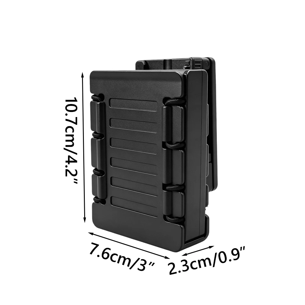 Hunting PA66 Nylon Open Top Magazine Pouch Dual MOLLE Belt Clip Adjustable Elastic Mag Holder Fit 5.56 7.62 Rifle Mag Carrier view 2