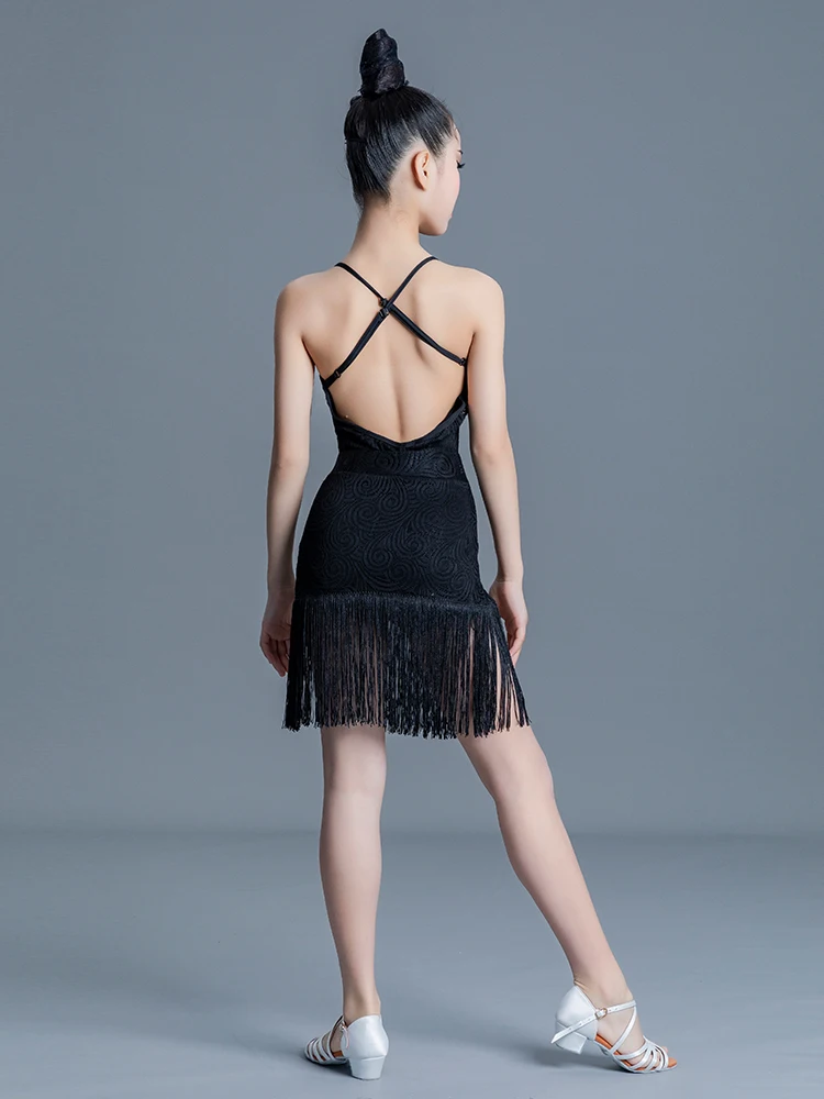 

Children's Latin Dance Dress, Girls' Spring and Summer New Style, Children's Regulations, Standard Competition Dress