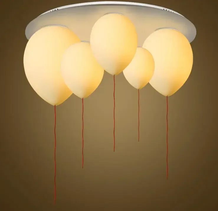 

Nordic minimalism bedroom study bedroom balloon ceiling lamp personality creative living room children's room glass ceiling lamp