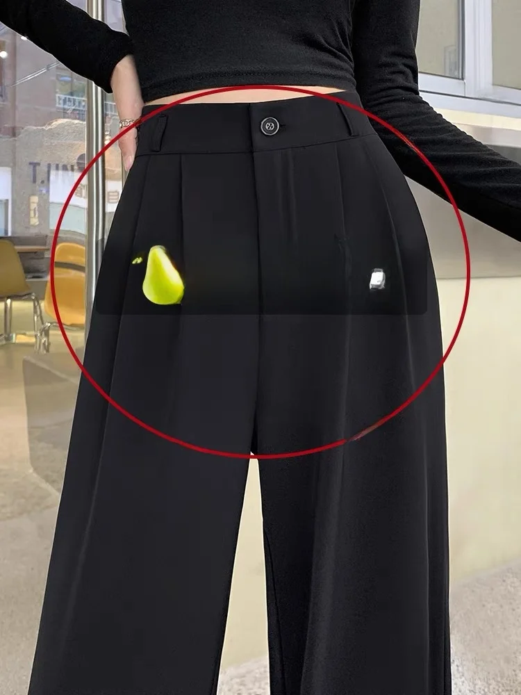 กางเกงขายาวทรงตรงเอวสูงผ้าบางสำหรับผู้หญิง รุ่น Bla Slimming เหมาะสำหรับฤดูร้อน ทรงขากว้าง ช่วยพรางหุ่น สำหรับสาวรูปร่างอวบอ้วน ไซส์พลัส