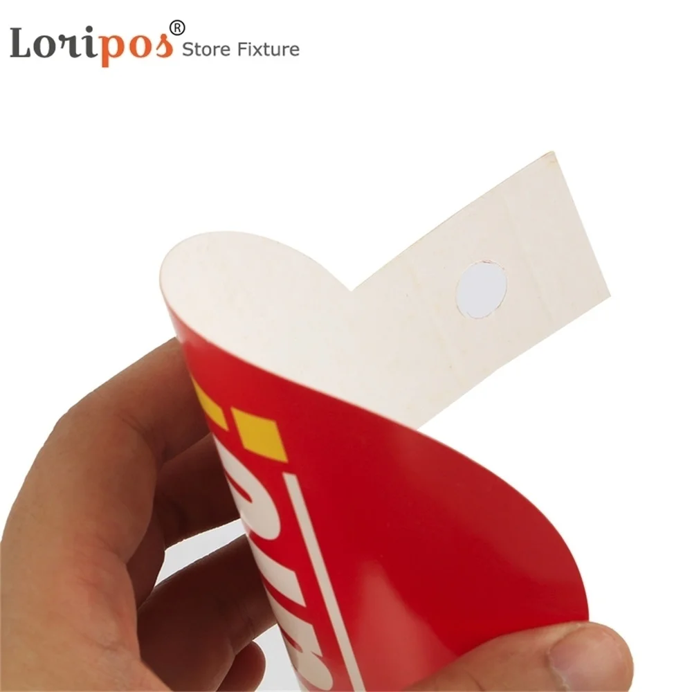100pcs Sale Tag With Hanger Eye, Clothing Price Cards Printed Hook Swing Label Promotional Ticket Event Paper Advertising Signs