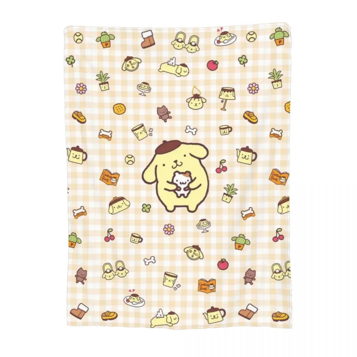 Comfort Gifts Pompompurin Blanket Sanrio Merchandise Home Decorative Throws And Blankets Super Soft Flannel for Sofa Relax