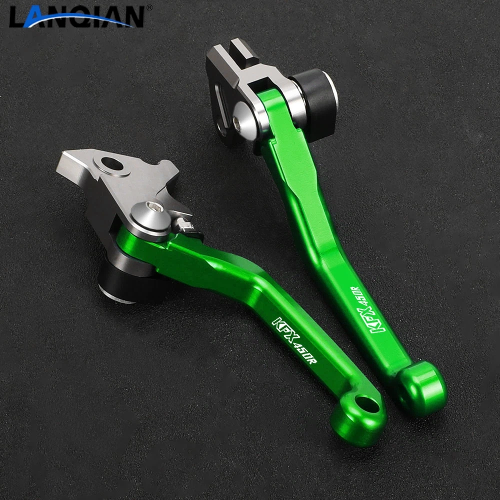 CNC الألومنيوم الترابية دراجة محور دواسة فرامل عتلات موتوكروس اكسسوارات لكاواساكي KFX450R 2006-2014 2013 2012 2011 2010 2009